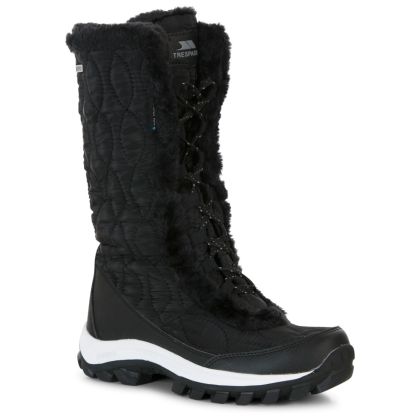 Trespass Womens Snow Boots Waterproof Fleece Lined Coretta II, Angled view of footwear