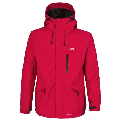 Trespass Men's Waterproof Windproof Jacket in Red Corvo