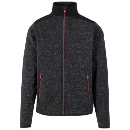 Trespass Mens AT200 Fleece Cossal in Black Marl, Front view on mannequin