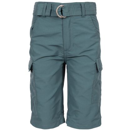 Trespass Unisex Shorts Craftly in Spruce green, Front view on mannequin