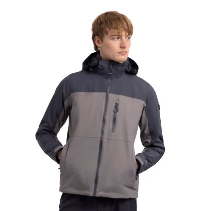 Mens Waterproof Jacket Curbridge in Storm Grey