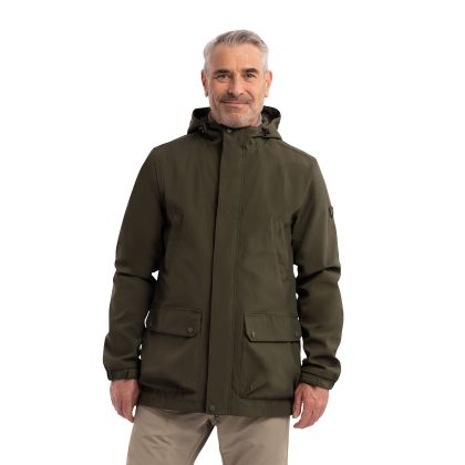 Mens Casual Jacket Cutsdean in DARK VINE, Front view on mannequin