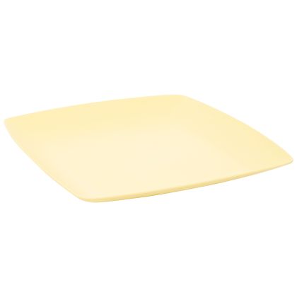 Trespass Melamine Dinner Plate Delph in PALE LEMON, Front view