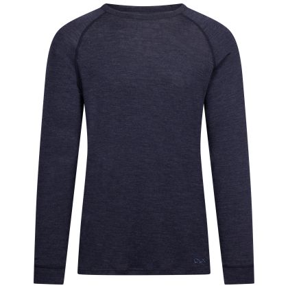 DLX Unisex Merino Wool Base Layer Set Demian in Navy Marl
