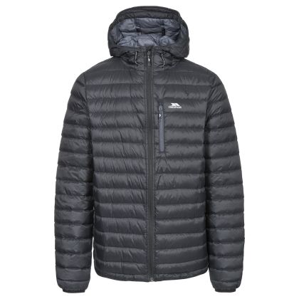 Trespass Mens Down Packaway Jacket in Black Digby