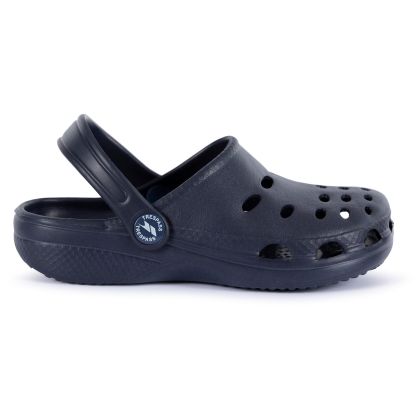 TRESPASS Kids Unisex MOULDED SANDAL DIP in Navy, Front view of footwear