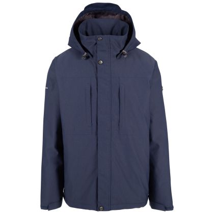 Men's Waterproof Jacket TP75 Discott in NAVY, Front view on mannequin