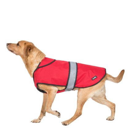 Trespaws Large 2 in 1 Fleece Lined Waterproof Dog Coat in Red Duke