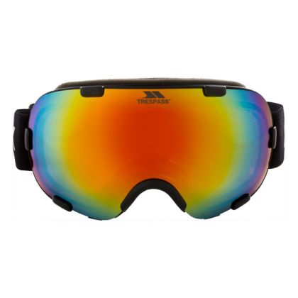 Elba Adults' DLX Ski Goggles in Black, Front view