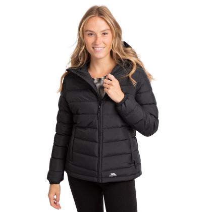 Trespass Womens Padded Jacket in Black Elegant