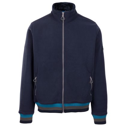 Mens Fleece AT300 Elford in Navy, Front view on mannequin