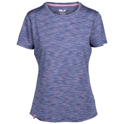 DLX Womens Top Elkie in Navy Stripe, Front view on mannequin
