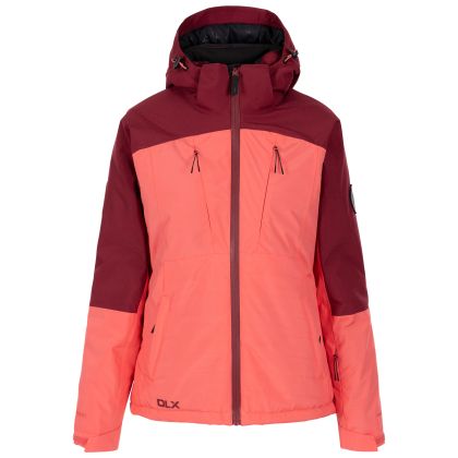 Womens Ski Jacket Emilia in PEACH BLUSH, Front view on mannequin
