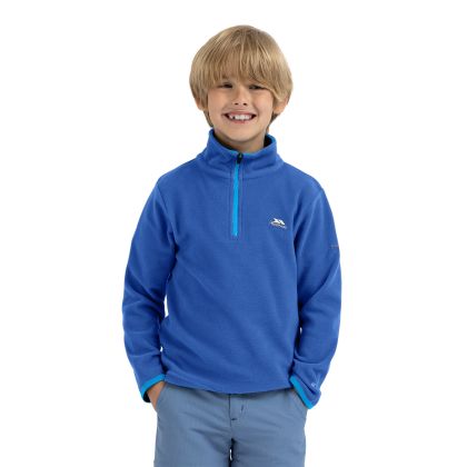 Trespass Kids Half Zip Fleece in Blue Etto