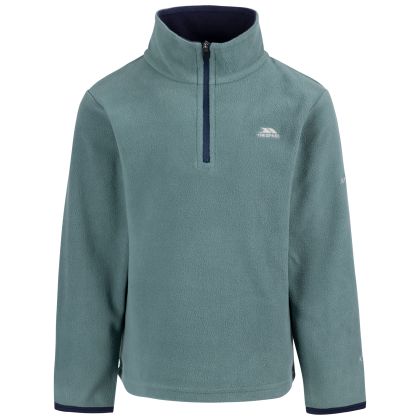 Men's Microfleece AT100 Etto in Spruce green, Front view on mannequin