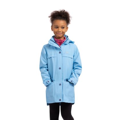 Womens Waterproof Jacket Tp50 Fairly in BLUE SKIES, Front view on mannequin