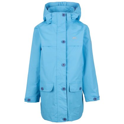 Womens Waterproof Jacket Tp50 Fairly in BLUE SKIES, Front view on mannequin
