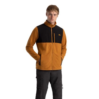 Mens Fleece At100  Falkenham In Ginger, Front view on mannequin