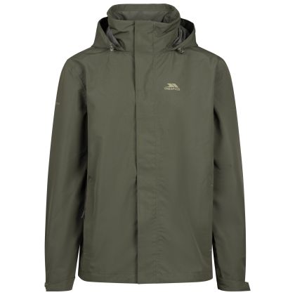 Trespass Mens Outdoor Casual Jacket Tp75 Farndish in Dark Vine, Front view on mannequin