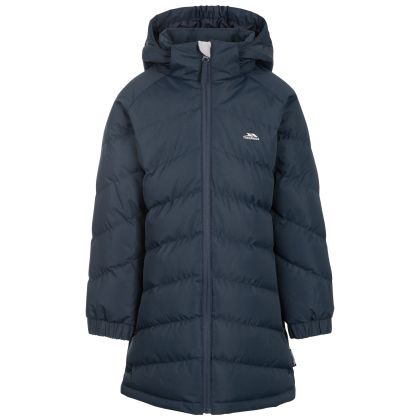 Trespass Kids Casual Jacket Faymont Navy, Front view on mannequin