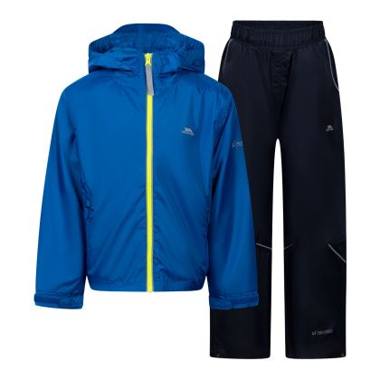 Trespass Kids Rain Suit Fernmore in Blue