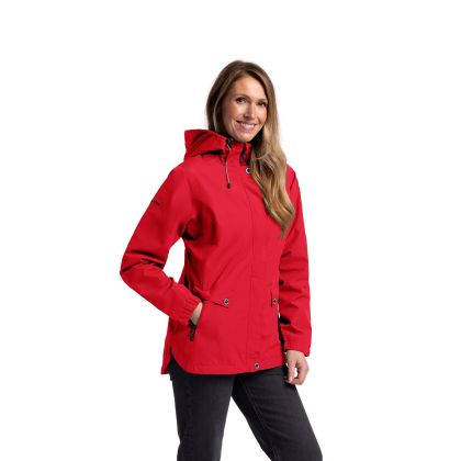 Trespass Womens Waterproof Jacket with Hood Flourish in Red
