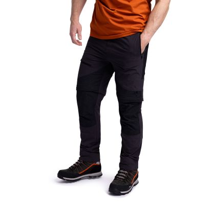 Trespass Men's Walking Trousers Gratwich in DARK GREY, Front view on mannequin