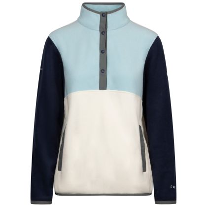 Womens Anti-Pilling Fleece Garzoni In Seafoam, Front view on mannequin