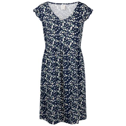 Womens Casual Printed Jersey Dress Gertha In Navy Print
