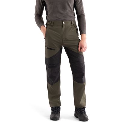 Trespass Men's Walking Trousers Gratwich in DARK IVY, Front view on mannequin