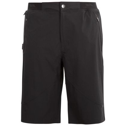 Trespass Men's Walking Shorts TP75 Hainford in BLACK, Front view on mannequin