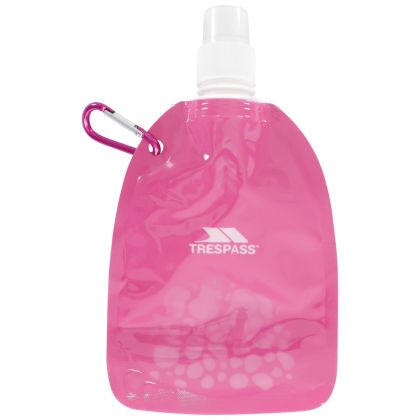 Trespass Collapsible Water Bottle 350ml in Pink