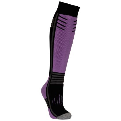 DLX Unisex Adult Ski Socks Icy in BLACK-PURPLE