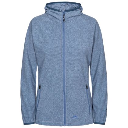 Jennings Women's Fleece Hoodie in Navy, Front view on mannequin