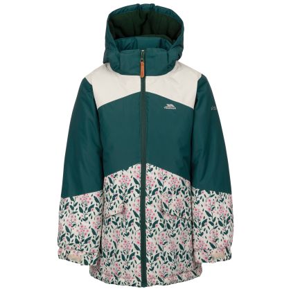 Trespass Girls Waterproof Padded Jacket Jessa in Pine