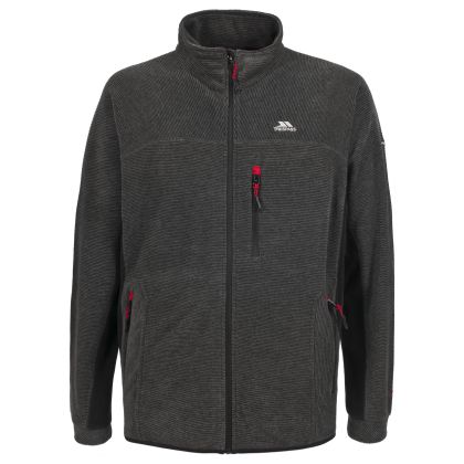 Trespass Mens Fleece Jacket in Black Jynx
