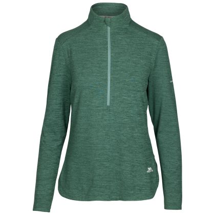 Womens Active Top Kansas in Teal Mist Marl, Front view on mannequin