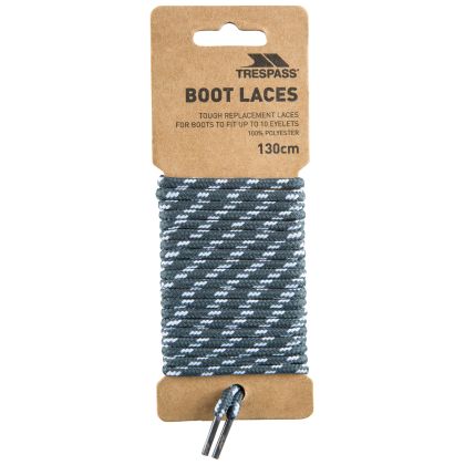 Trespass Walking Boot Laces 130cm in Grey