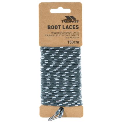 Trespass Walking Boot Laces 150cm Tough in Grey