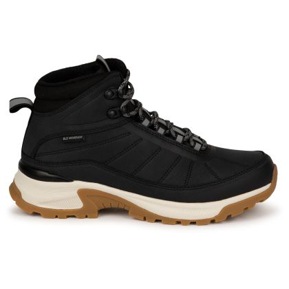 DLX Womens Walking Boots Layla in Black, Front view of footwear
