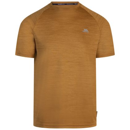 Mens Active Top  Leecana in Ginger Marl, Front view on mannequin