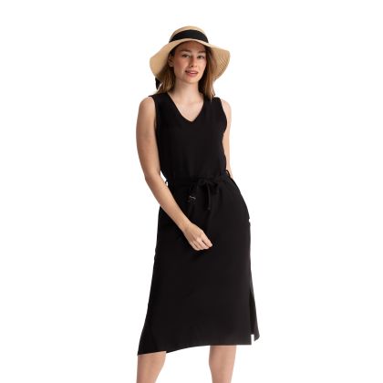                       Trespass Womens Casual Dress Loretta in Black      