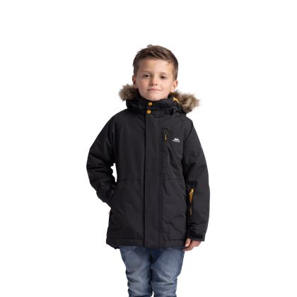 Men's Waterproof Jacket TP50 Ultimately in BLACK, Front view on mannequin