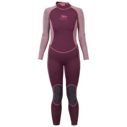 Trespass Womens 3mm Full Length Wetsuit Lox in Damson tone