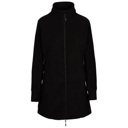 Womens Anti-Pilling Fleece Maintain in Black, Front view on mannequin