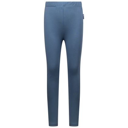 Trespass Girls Stretch Leggings March in Denim Blue, Front view on mannequin