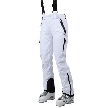 Women's DLX Ski Trousers Marisol II in WHITE, Front view on model
