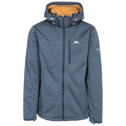 Maynard Men's Breathable Windproof Softshell Jacket in Navy, Front view on mannequin