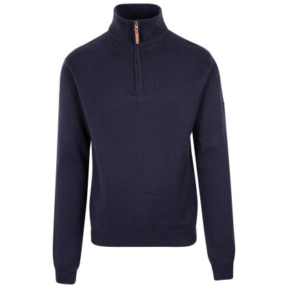 Trespass Men's Casual Sweater McLean in NAVY, Front view on mannequin