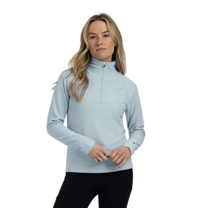 Trespass Womens Fleece Meadows in Teal mist, Front view on mannequin